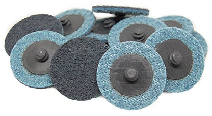 Benchmark Abrasives 2 Inch Sanding Discs Quick Change Nylon Surface Conditioning Discs, Drill & Die Grinder Sanding Disc Rust Remover for Metal Paint Stripper & Removal, Polishing - (25 Pack)(Fine) - style: Fine