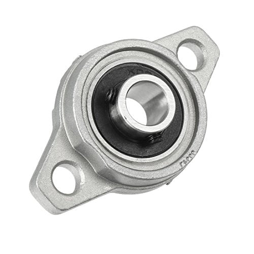 uxcell 2pcs KFL000 10mm Zinc Alloy Self Aligning Pillow Block Flange Bearing - size: 10mm