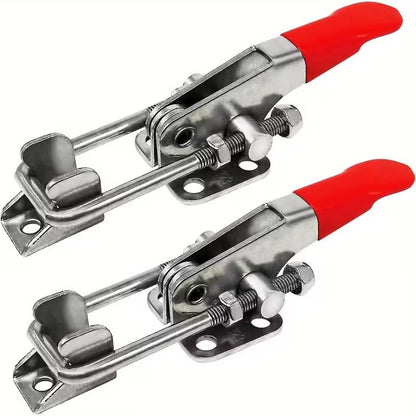 2PCS 304 Stainless Steel Self-Locking Fixture Lock Buckle Box Clamp