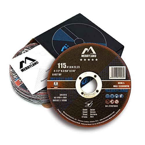 Merryland 25 Pack Cut Off Wheel 4 1/2 inch Metal Steel Iron Expert-Line - size: 4-1/2 X 0.045 for Steel Metal Iron