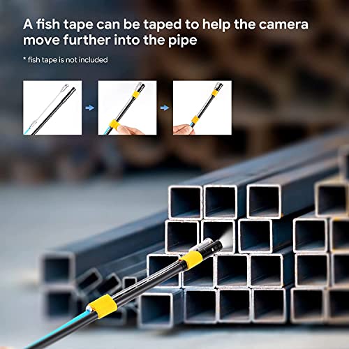 DEPSTECH 50FT Endoscope Camera, Triple Lens 5" IPS Screen Inspection Camera