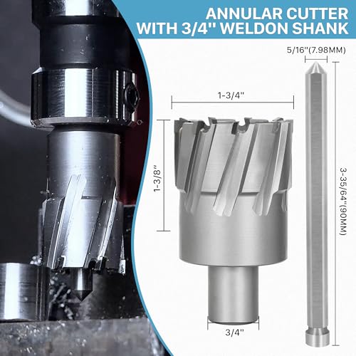 KEENTECH Carbide-Tipped Annular Cutter 1-3/4" Diameter x 1-3/8" Depth - size: 1-3/4" Dia * 1-3/8" Depth
