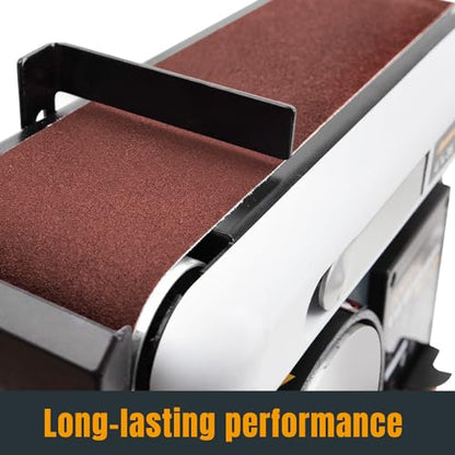 POWERTEC 3PK 6 x 48 Inch Sanding Belts, 120 Grit Aluminum Oxide 6x48 Belt Sander Sanding Belt for Bench Belt Sander, Woodworking & Paint Sanding, Metal Polishing (110213)