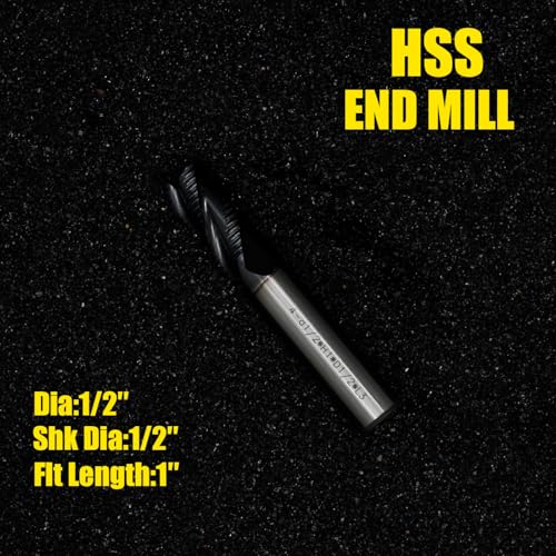 Roughing End Mill JESTUOUS Square Nose 1/2" Shank Dia. 1" Flute Length