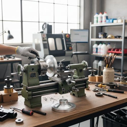 Fafeicy Mini Lathe Handwheel with Revolving Handle