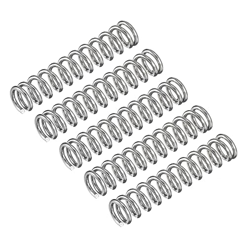 uxcell 5Pcs Compression Spring 304 Stainless Steel 5mmOD,0.8mmWD,25mmFL - size: 0.8mmx5mmx25mm