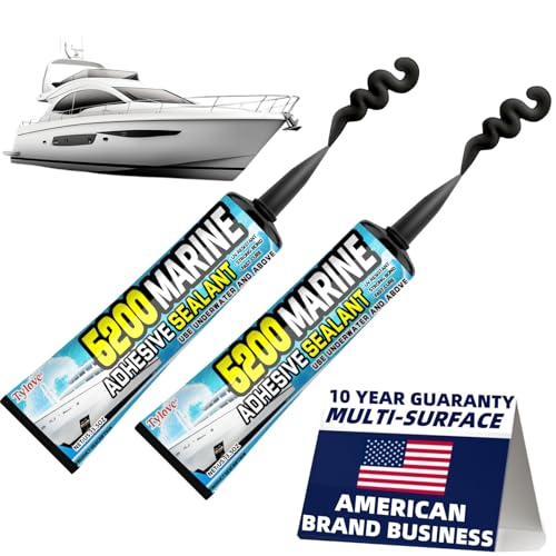 5200 Marine Sealant Adhesive Fast Cure - Permanent, Watertight Bonding and Sealing - UV Resistant, Above & Below Waterline- for Boats, Hulls, Decks & RVs,Pond Sealant 3oz (2Pack Black) - color: 2Pack Black