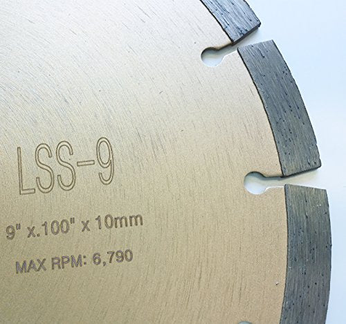 9 inch General Purpose Power Saw Segmented Diamond Blade - size: 9" LSS