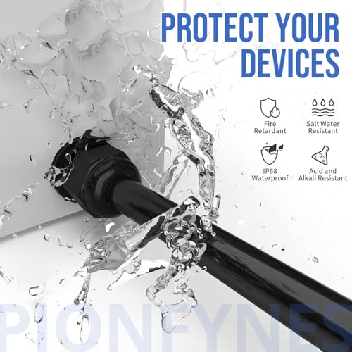 2PCS 1'' NPT Cable Gland Waterproof Adjustable 18.5-25mm/0.73-0.98inch Nylon Cable Glands Joints with Gaskets (1", 2PCS) - size: 1'' NPT 2pcs