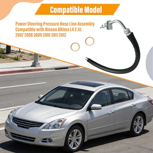 Power Steering Pressure Hose Compatible with Nissan Altima L4 2.5L