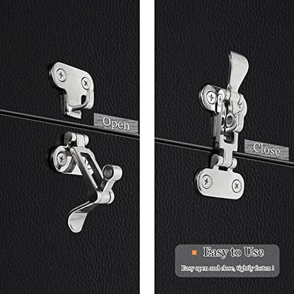 AMYSPORTS Heavy Duty Lockable Latch Stainless Steel Hatch Lockable Latch Marine Boat Anti Rattle Latch Cabinet Yacht Hardware Hasp SUS316