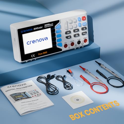 Crenova 30000 Counts True RMS Digital Multimeter, Desktop Bench Multimeter