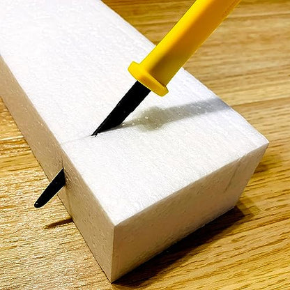 CANARY Cardboard Cutter with Non-Stick Coated Blade - 7.5" Box Cutter Utility Knife for Breaking Down Boxes & Opening Packages - Made in Japan, Yellow (Bulk 5-Pack) - size: 5 PCS