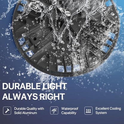 HYPERLITE UFO LED High Bay Light: 150W 19500LM High Bay LED Shop Lights with 6ft Plug - 5000K IP65 LED Warehouse Lights for Workshop Stadium Garage Lighting 10-Pack