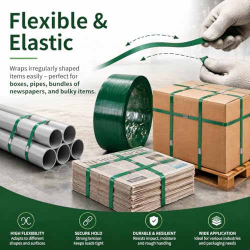 1000ft 5/8'' Polyester (PET) Strapping and 100Pc Metal Seals - color: strapping&seals