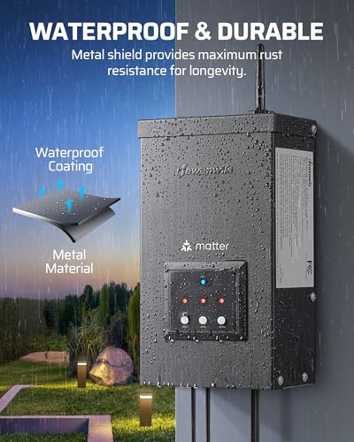 DEWENWILS 300W Matter Landscape Lighting Transformer, 3 Zones - style: matter 300W