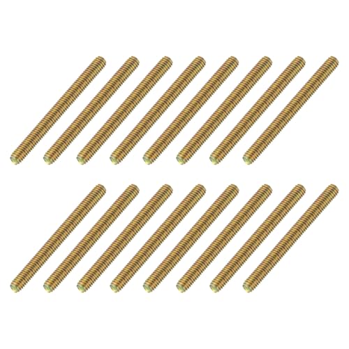 uxcell 16 Pack Fully All Threaded Rod 5/16" Thread, 3-1/4" Length, Thread Screw Threaded Rod Screw Sofa Foot Screw Bolt for Chair Furniture Mounting Assembly Fastening - size: 3-1/4"