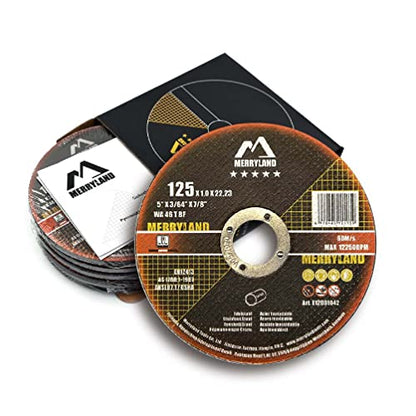 Merryland 25 Pack Cut Off Wheel 5 inch Metal, Stainless Steel Expert-Line - size: 5 X 0.045 Cutting for Stainless Steel Metal
