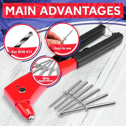 Aluminum Long Rivets 25 Pcs, 3/16 x 1-1/2 Large Dome Head Fasteners