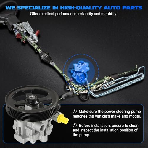 20-2402 Power Steering Pump fit for 2007-2010 Cirrus 2011-2014 200 - size: 20-2402