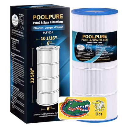 POOLPURE CC100 Pool Filter Replaces Pentair CCRP100, R173215, PAP100, 1Pack