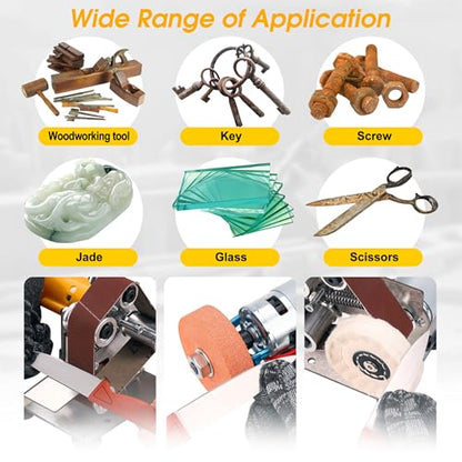 Mini Belt Sander for Knife Making, 3 IN 1 Electric Power Bench Belt Sanders - style: Multi-functional Belt Sander