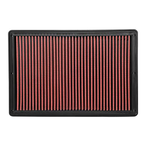 DNA Motoring AFPN-220-RD Clean Air Washable Drop In Panel Air Filter Enhance Engine Performance [Compatible with 02-20 Dodge RAM 1500/02-10 RAM 2500/02-10 RAM 3500/02-10 RAM PICKUP] - style: 02-20 Dodge RAM 1500