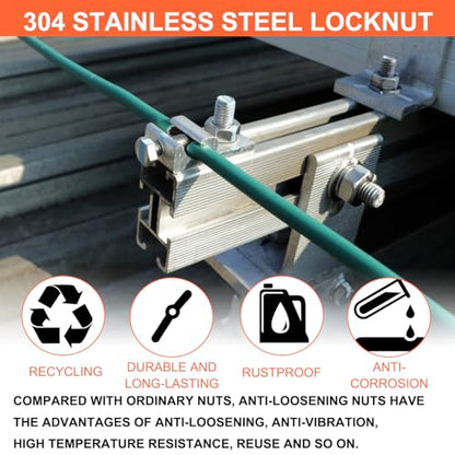 1/2-13 Locknuts - 20Pcs Nylon Insert Lock Nuts,304 Stainless Steel - size: 1/2-13(20 pack), style: SAE