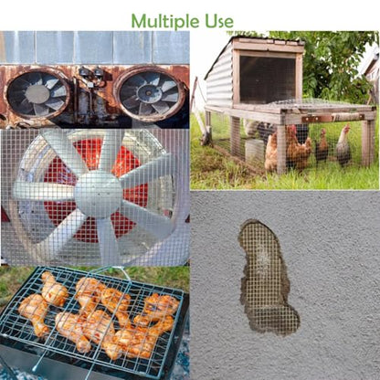 Stainless Steel Welded Wire Mesh 1/4 Inch Completely Welded Hardware Cloth - size: 15.7" X 118",1ROLL