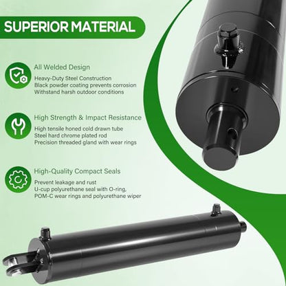 5"x24" Heavy Duty Universal Hydraulic Cylinders for Log Splitter 3500 PSI