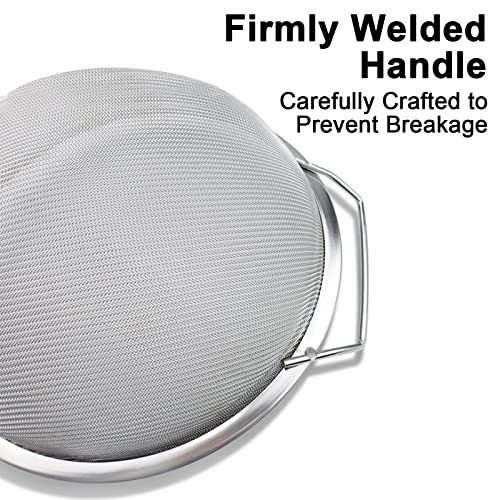 4 Packs Fine Mesh Paint Strainer 60 Mesh Stainless Steel Paint Filter Emulsion Honey Funnel Filter Cover Fits 5 Gallon Paint Bucket Filter Tool Insert