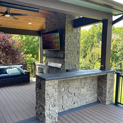 Evolve Stone Georgetown Run MA Non-Rated Flat Stone Veneer (14.25 sq. ft.) - color: Morning Aspen