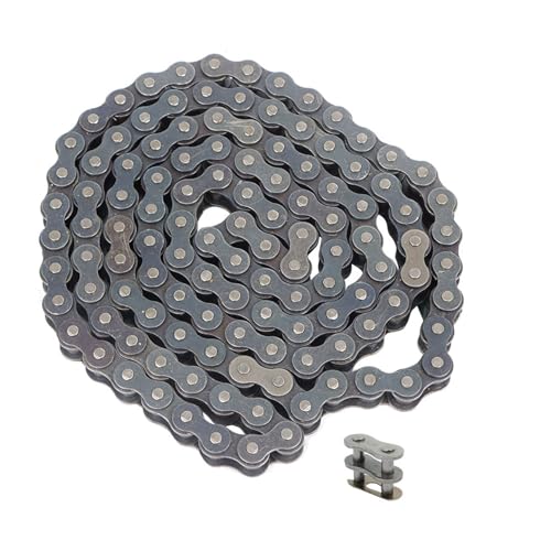 80 Roller Chain Heavy Duty 10FT Chain Comes with Connector 1 Additional Connector Carbon Steel