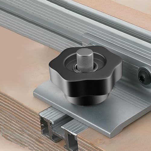 Aifeier ET 4 Pcs 3/8"-16 Female Thread Knob Black Nylon - size: 4 pcs 3/8"-16