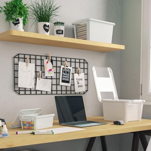 Curver Set of 3 Small VersaBox Plastic Organization and Storage Box with Secure Latching Lid, White - size: Small