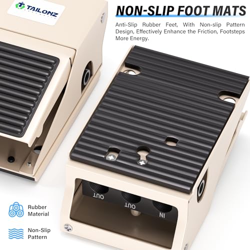 TAILONZ 1/4"NPT Pneumatic Foot Pedal Valve 4 Way 2 Position FV420 - size: 4 Way 2 Position