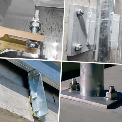 3/8" x 3" Wedge Anchor, 304 Stainless Steel Concrete Anchors, 8Pcs