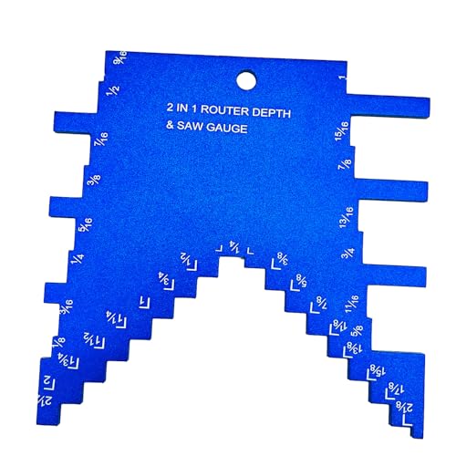2 in 1 Router Depth Gauge and Table Saw Height Gauge for Router Tables