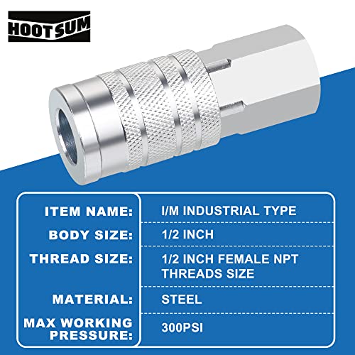 1/2’’ Air Hose Fittings Set High Flow Quick Connect Fittings