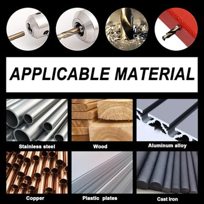 29Pcs Cobalt Drill Bit Set, 135 Degree Tip High Speed Steel with Black and Gold Finish, Stainless Steel, Plastic and Wood with Metal Indexed Storage Case 1/16"-1/2" - style: 4341-29pcs