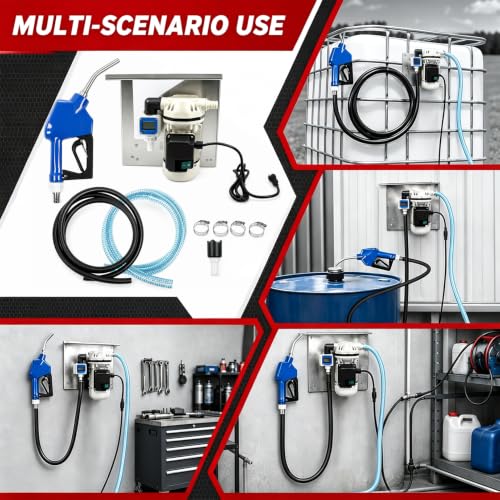 Nakkaa AC 110V-120V DEF Transfer Pump Kit 400W 10.6 GPM 23 PSI Self-Priming