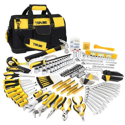 TOPLINE 467-Piece Household Home Tool Kit with Bag, Tool Set for Mechanics