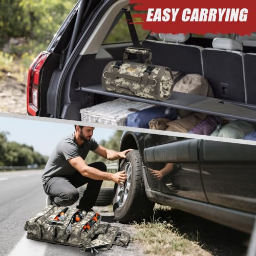 Tool Roll Bag Heavy Duty Tool Bag Gifts for Men Dad Mechanic, Camouflage - color: Camouflage