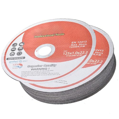 Cut Off Wheels 25 Pack, 5x0.04x7/8 inch Cutting Discs - style: 5"x0.040"x7/8" 25pcs