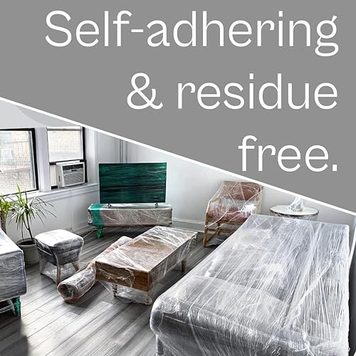 PSBM Mini Stretch Film/Wrap with Plastic Handle 5" x 1000' 45 GA 12 Rolls - size: 5 Inch, style: 45 GA