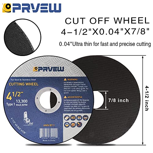 30-Pack Cut Off Wheels Cutting Discs 4 1/2 Inch for Angle Grinder - style: 4.5"x0.04"x7/8"(30-PK)