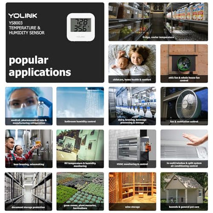 YoLink Indoor Temperature & Humidity Sensor, YS8003