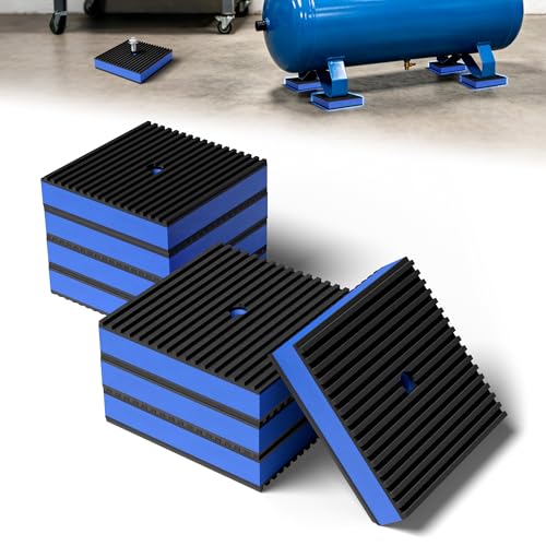 8 Pack 4 x 4 Inch Anti Vibration Pads, Rubber Isolation Pads - color: 4 X 4 - 8 Pcs