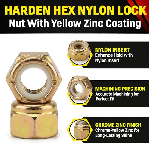 Chenango Supply 5/8-11 Grade 8 Nylon Insert Lock Nuts - size: 5/8-11 Nylock