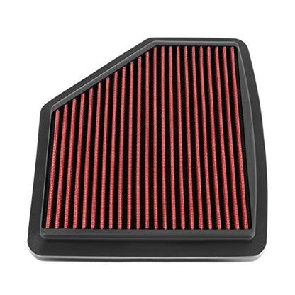 DNA Motoring AFPN-192-RD Clean Air Washable Drop In Panel Air Filter Enhance Engine Performance Power & Acceleration Improve [Compatible with 16-19 Honda HR-V 1.8L] - style: 16-19 Honda HR-V 1.8L